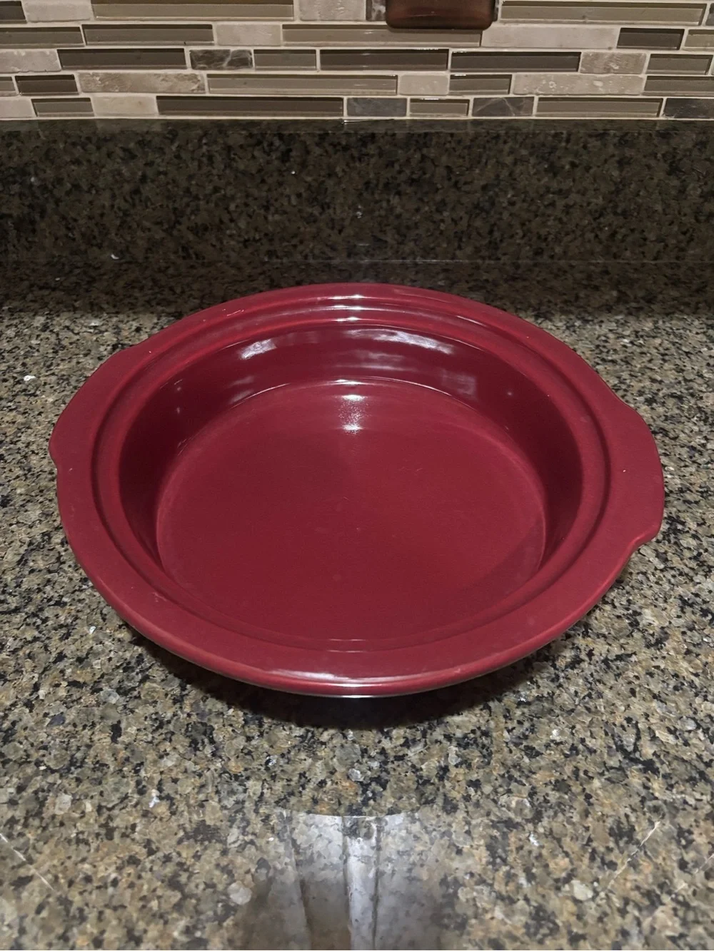 Peterboro Basket Stoneware Collection baking dish -12.75”d
